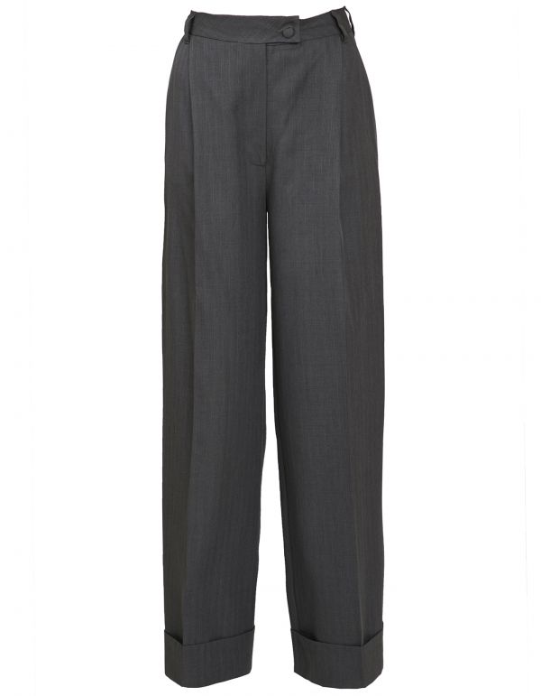 AW21-22. Gray loose trousers 