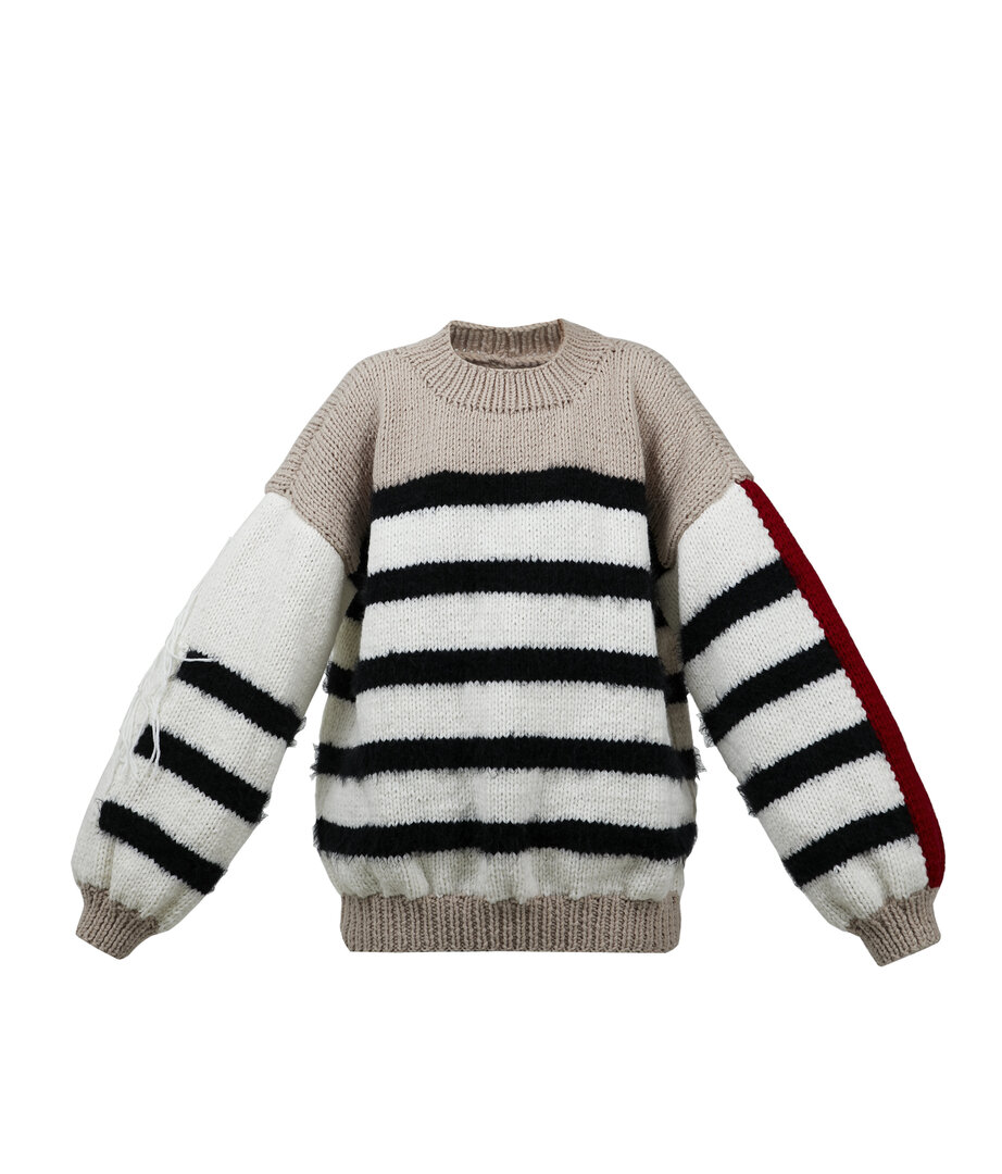 Striped multicolor sweater
